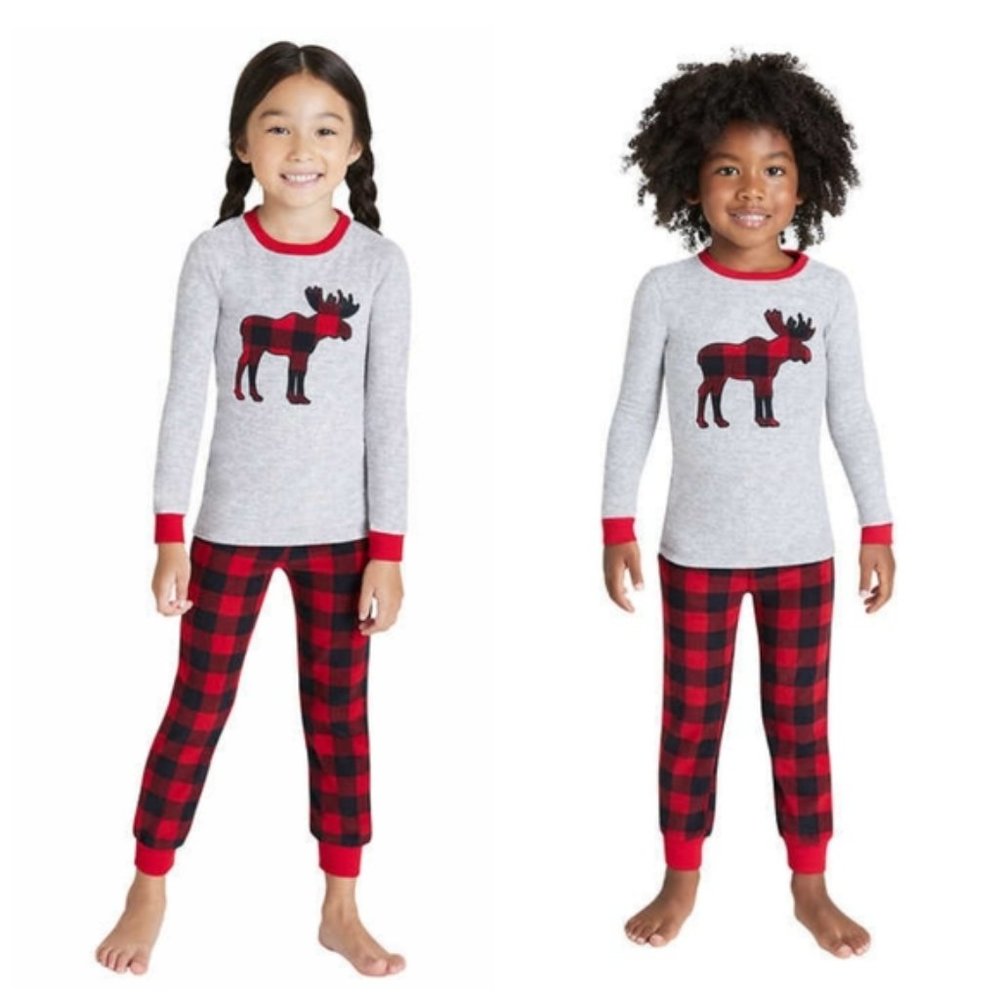 NWT Eddie Bauer Boys'/Girls' Holiday Family PJ Set